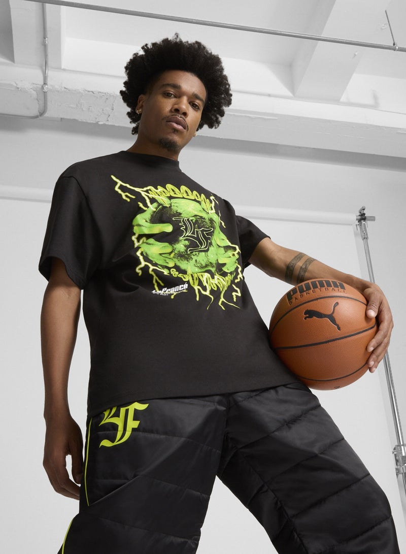 PUMA x LAMELO BALL LaFrancé Graphic Mens Black T-Shirt - Image 1